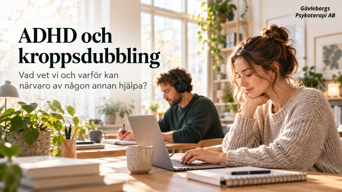 ADHD och kroppsdubbling – vad vet vi och varför kan närvaro av någon annan hjälpa?
