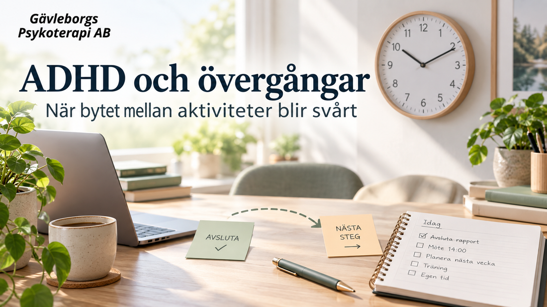 ADHD och övergångar – varför bytet mellan aktiviteter kan kosta mer än själva uppgiften