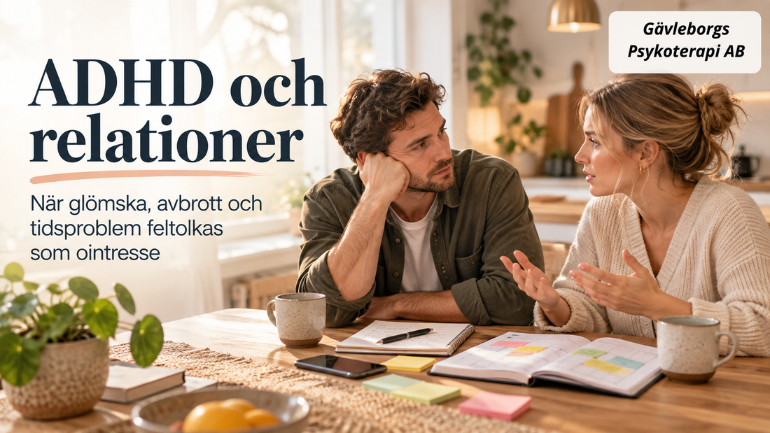 ADHD och relationer – när glömska, avbrott och tidsproblem feltolkas som ointresse