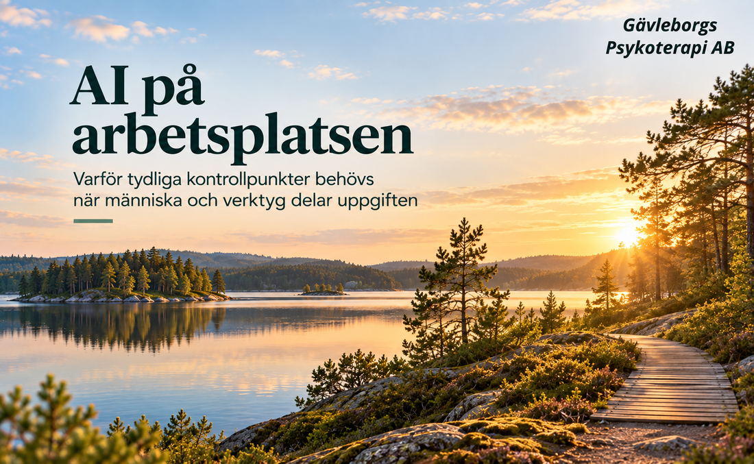 AI på arbetsplatsen – varför tydliga kontrollpunkter behövs när människa och verktyg delar uppgiften
