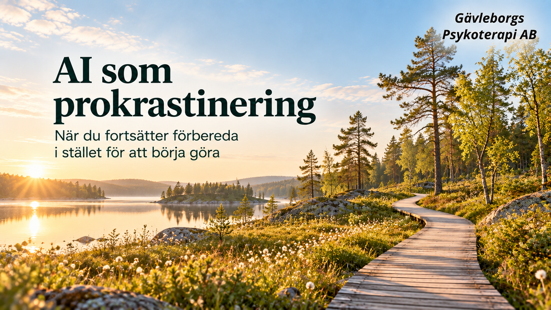 AI som prokrastinering – när du fortsätter förbereda i stället för att börja göra
