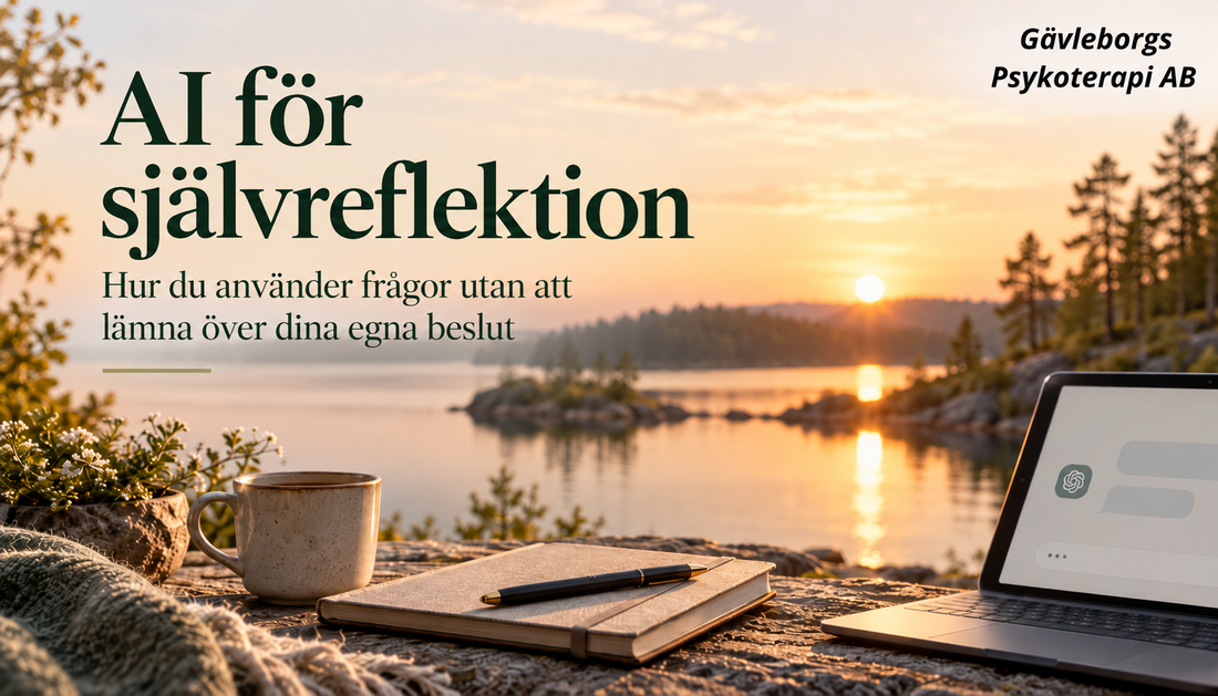 AI för självreflektion – hur du använder frågor utan att lämna över dina egna beslut