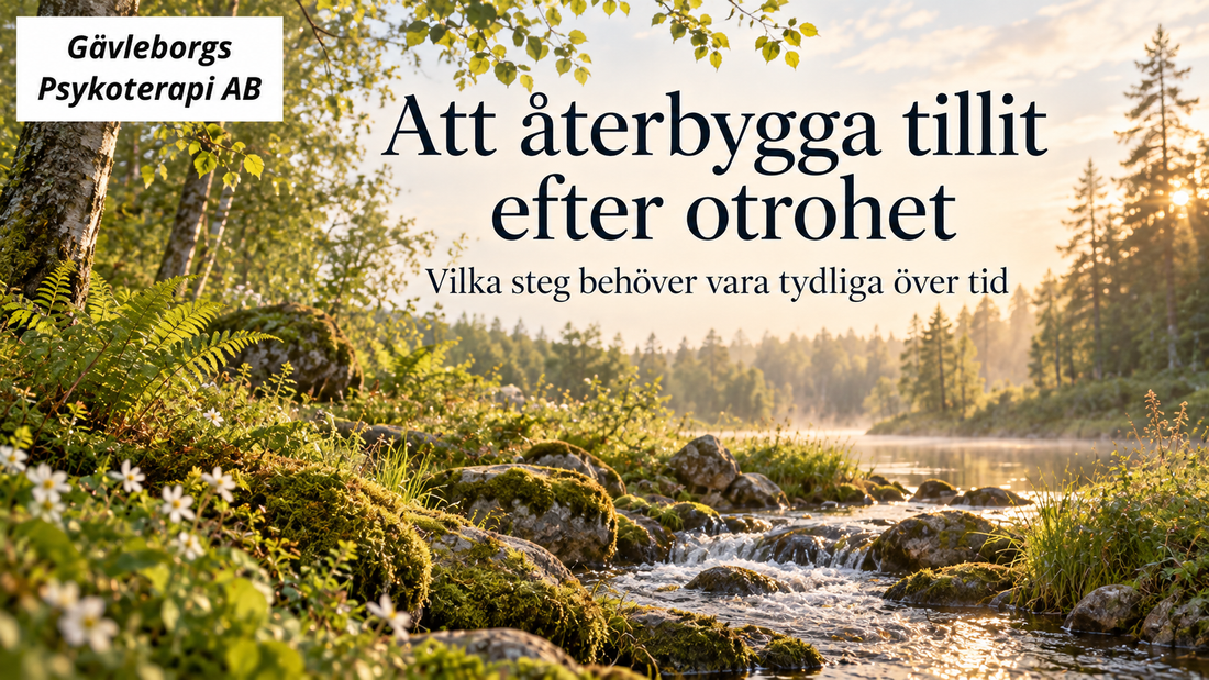 Att återbygga tillit efter otrohet – vilka steg behöver vara tydliga över tid