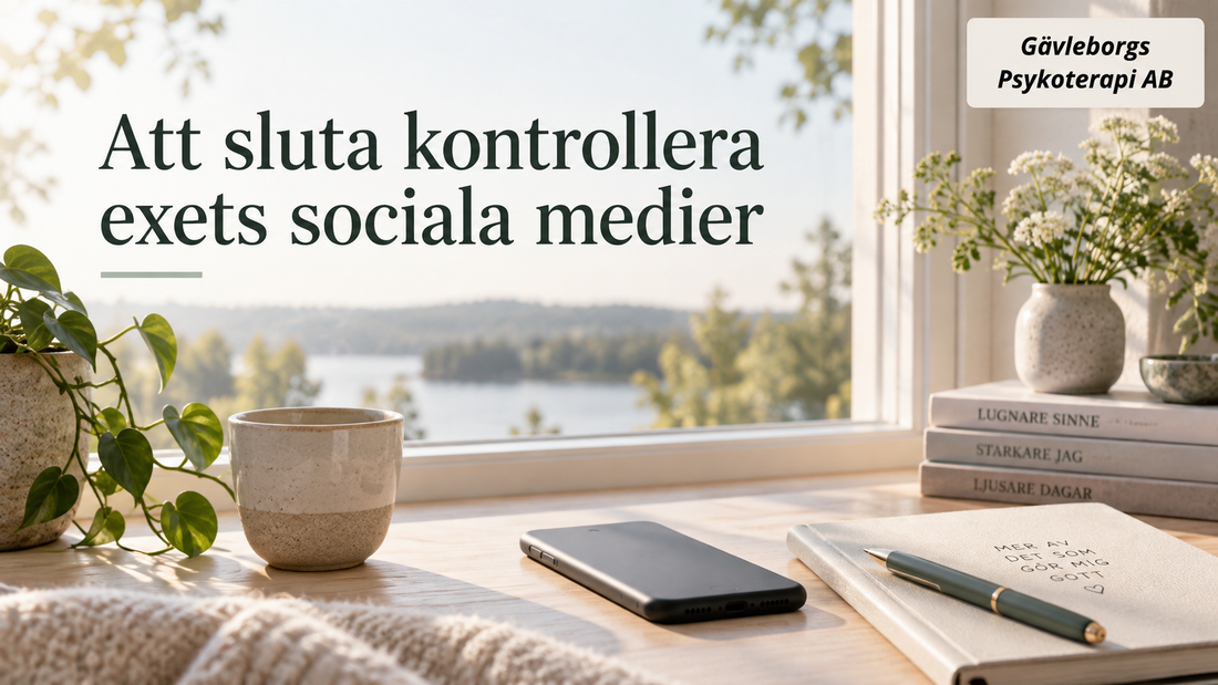 Att sluta kontrollera exets sociala medier – när information håller anknytningen aktiv