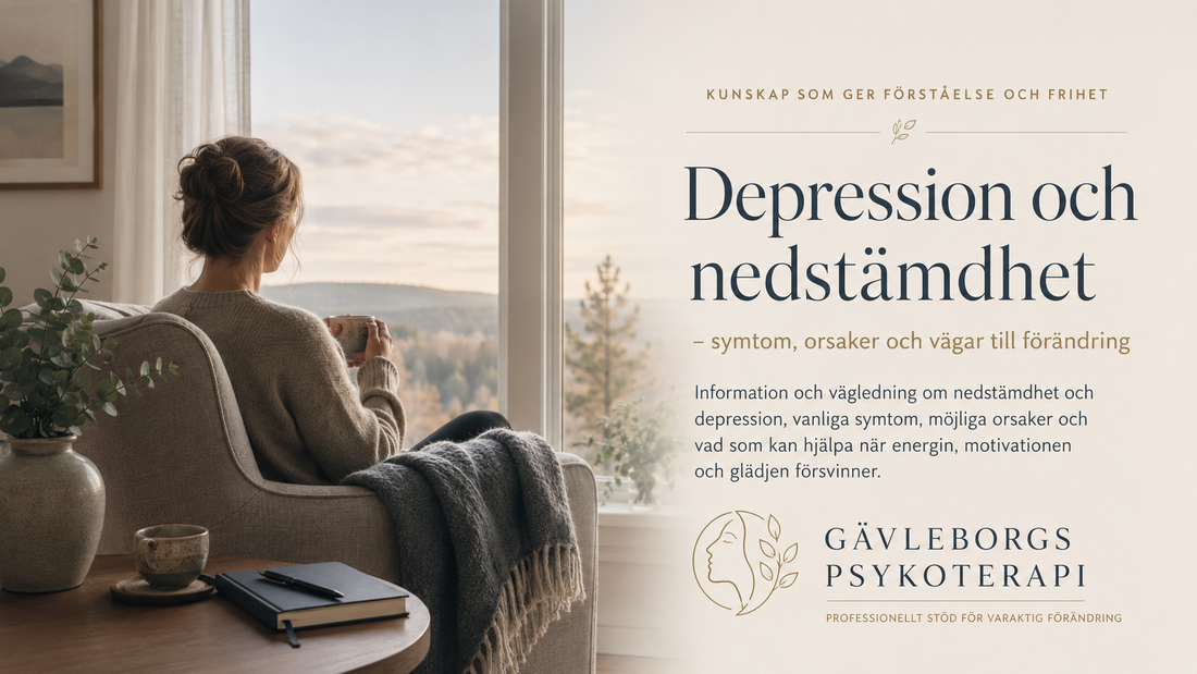 Depression och nedstämdhet – symtom, orsaker och vägar till förändring