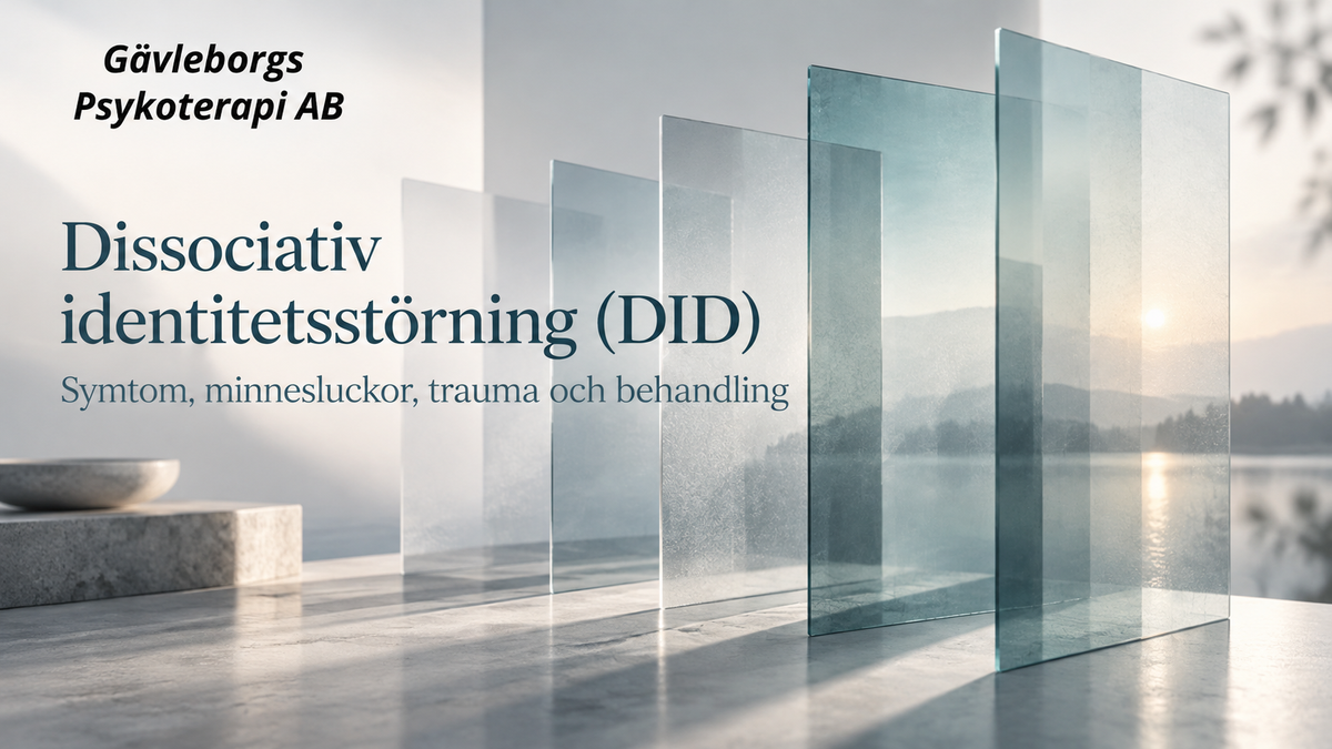 Dissociativ identitetsstörning (DID) – symtom, minnesluckor, trauma och behandling