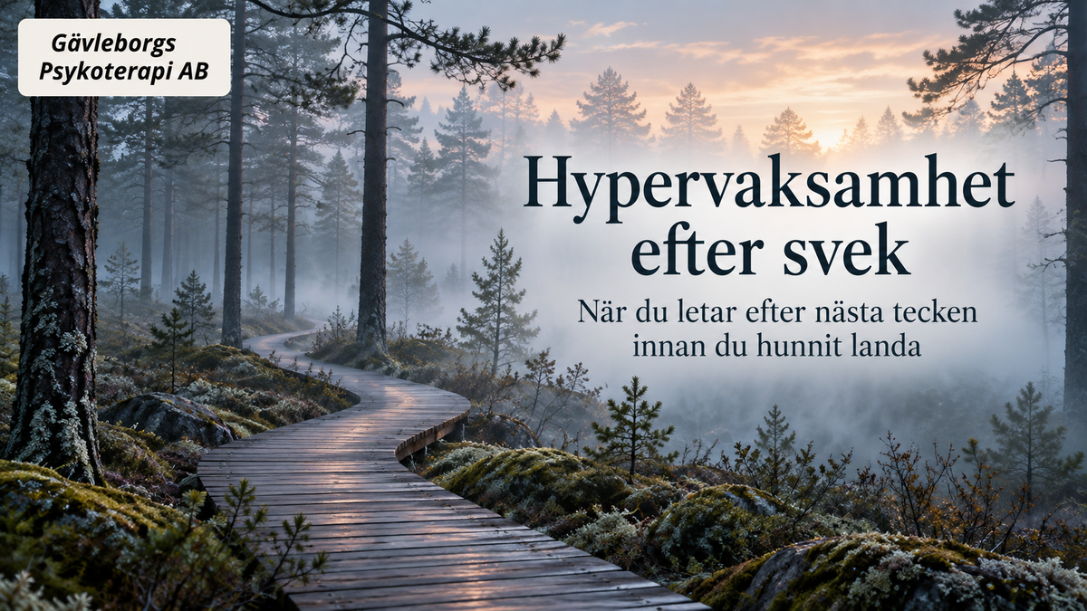 Hypervaksamhet efter svek – när du letar efter nästa tecken innan du hunnit landa