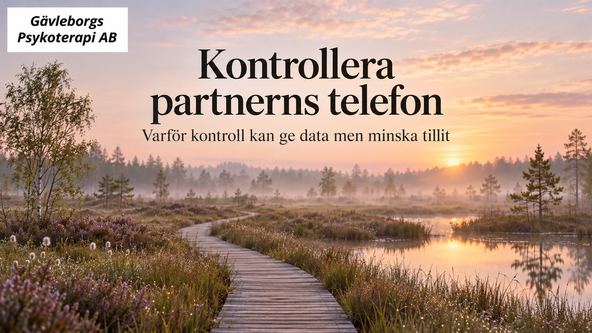 Att kontrollera partnerns telefon – varför kontroll kan ge data men minska tillit