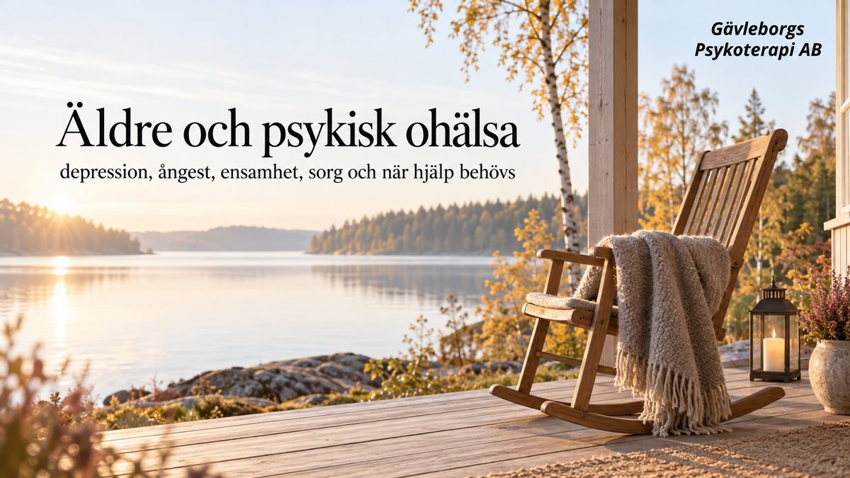 Äldre och psykisk ohälsa – depression, ångest, ensamhet, sorg och när hjälp behövs