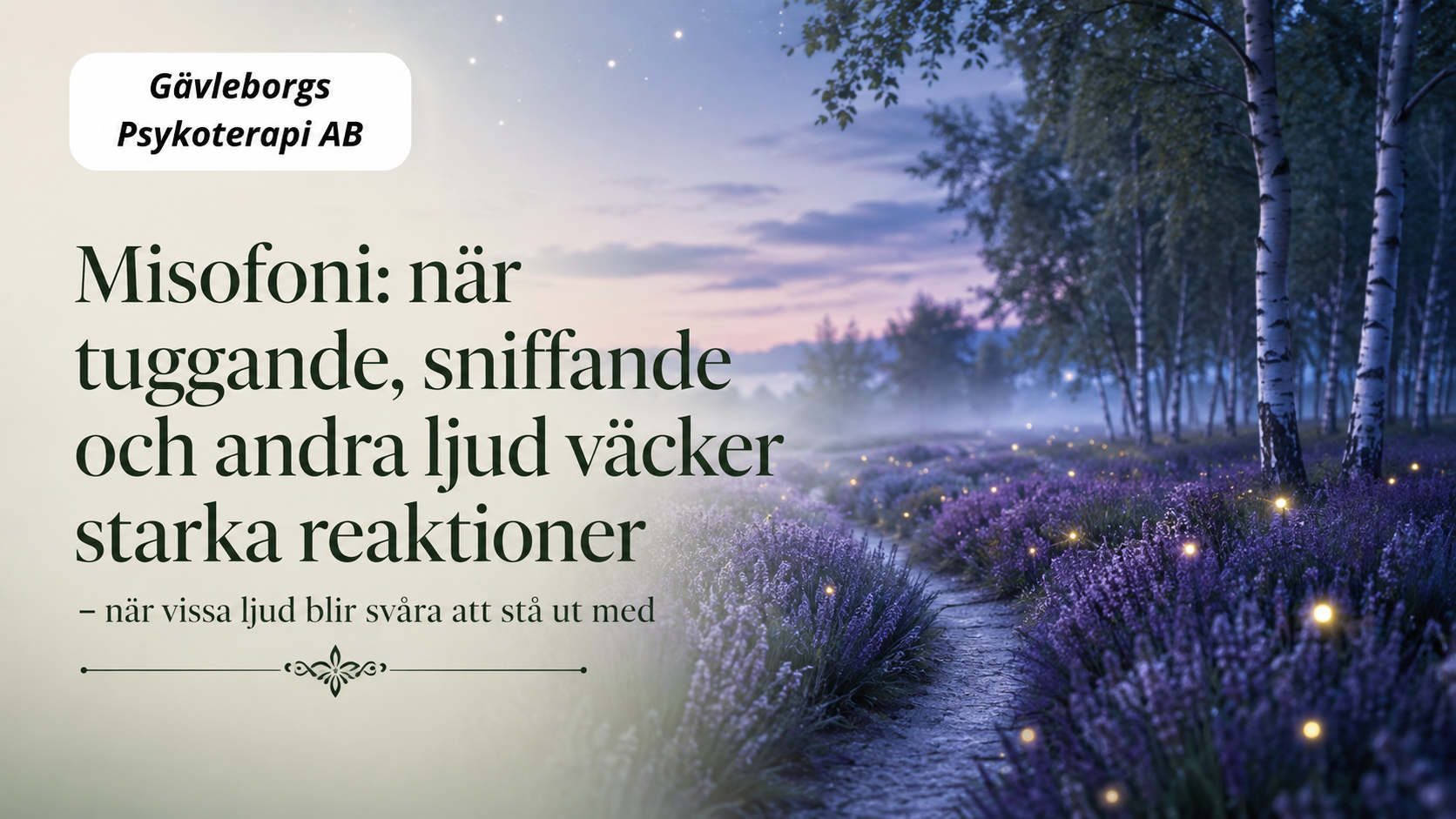 Misofoni: när tuggande, sniffande och andra ljud väcker starka reaktioner