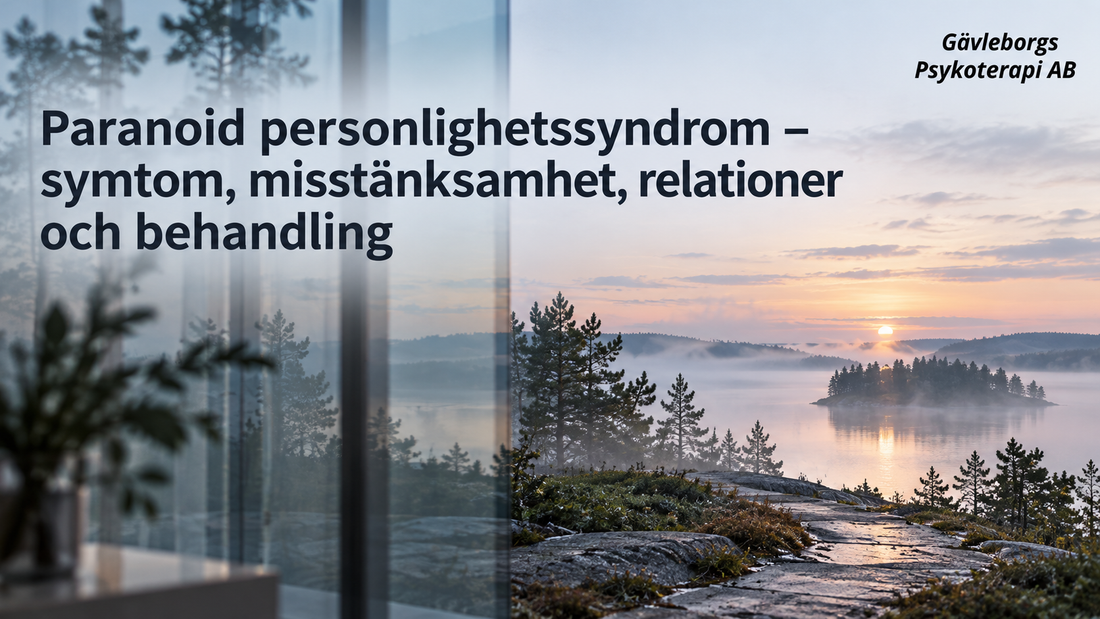 Paranoid personlighetssyndrom – symtom, misstänksamhet, relationer och behandling