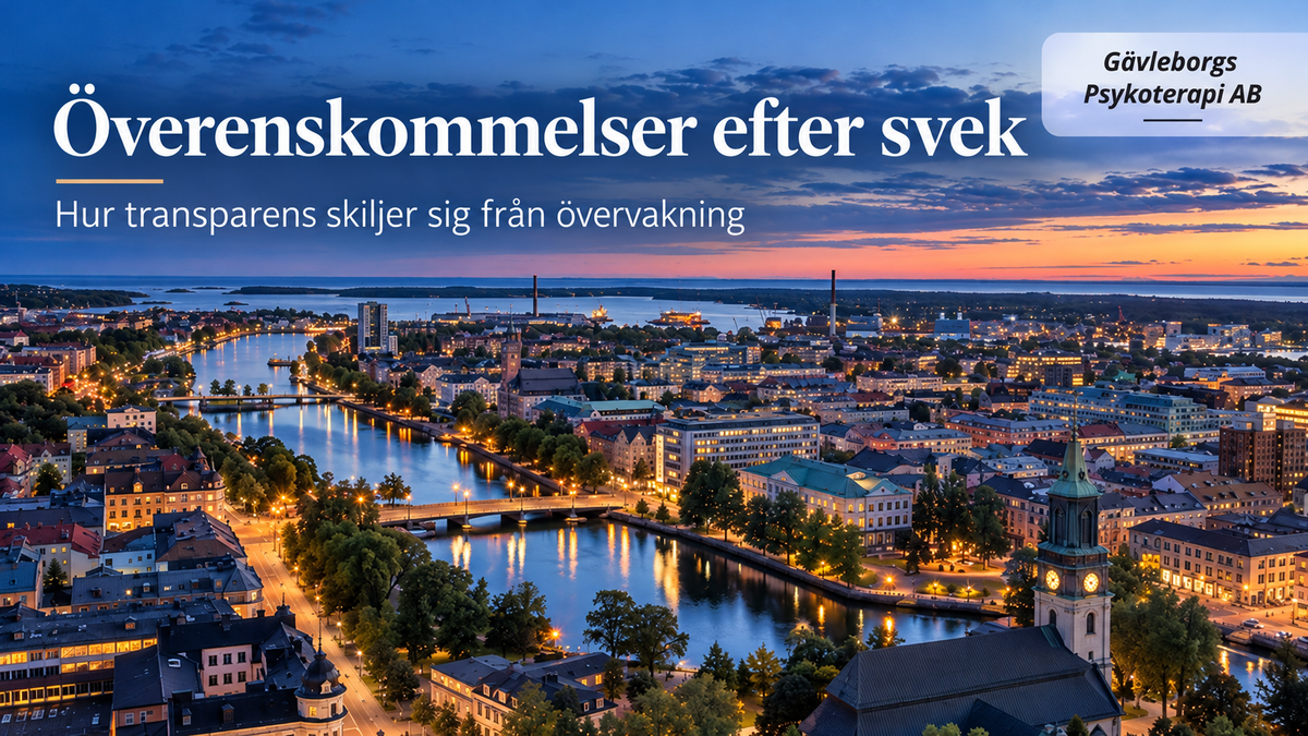 Överenskommelser efter svek – hur transparens skiljer sig från övervakning