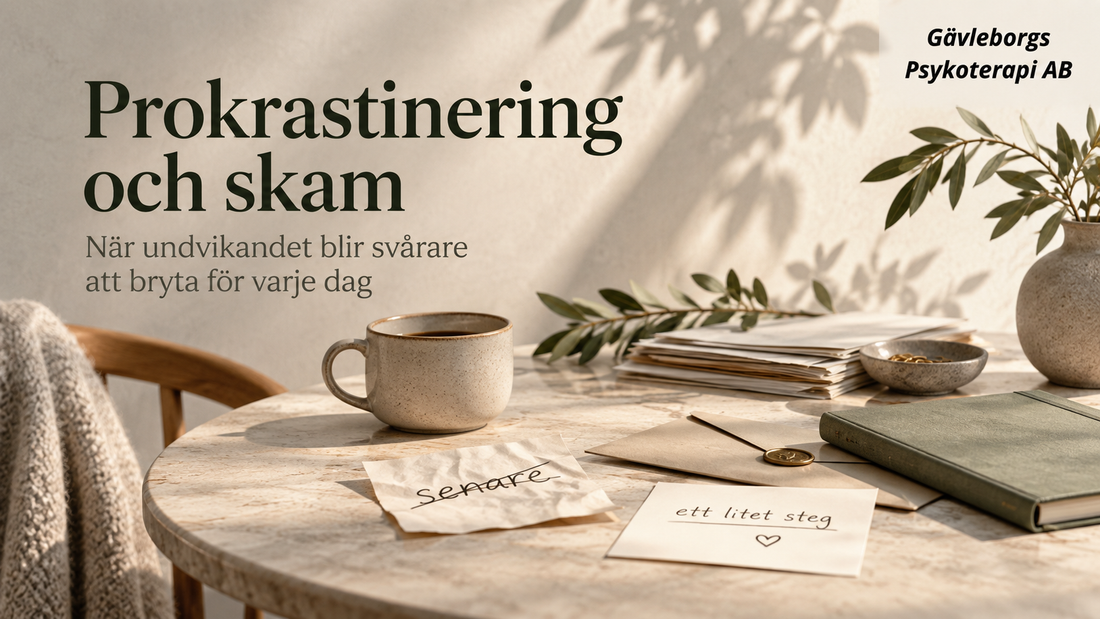 Prokrastinering och skam – när undvikandet blir svårare att bryta för varje dag