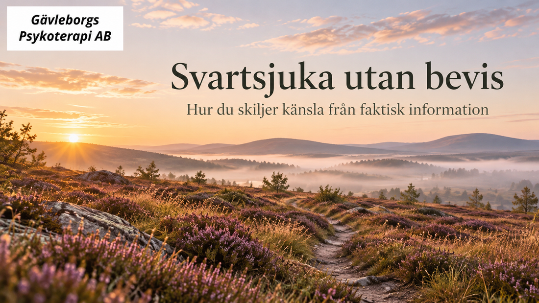 Svartsjuka utan bevis – hur du skiljer känsla från faktisk information
