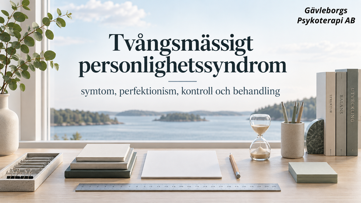 Tvångsmässigt personlighetssyndrom – symtom, perfektionism, kontroll och behandling