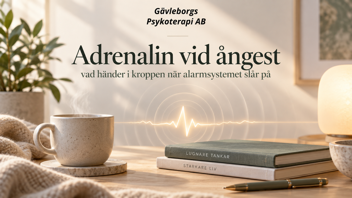 Adrenalin vid ångest – vad händer i kroppen när alarmsystemet slår på