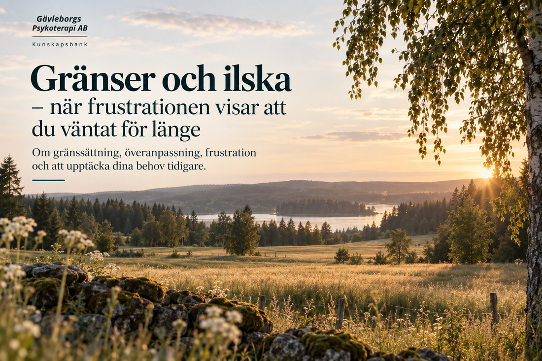Gränser och ilska – när frustrationen visar att du väntat för länge