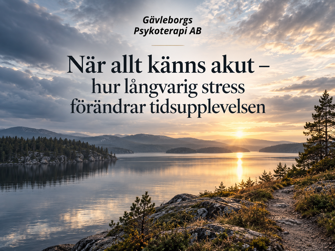 När allt känns akut – hur långvarig stress förändrar tidsupplevelsen