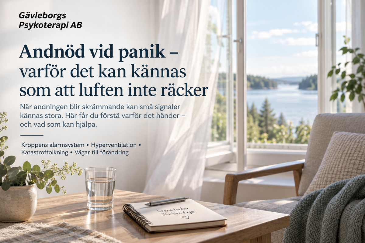 Andnöd vid panik – varför det kan kännas som att luften inte räcker