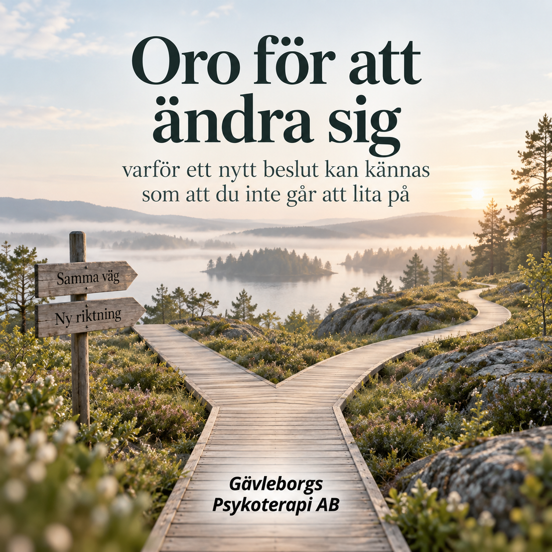 Oro för att ändra sig – varför ett nytt beslut kan kännas som att du inte går att lita på
