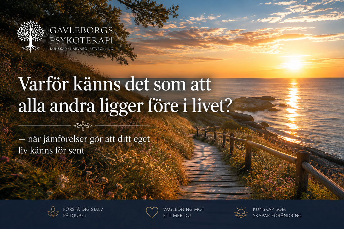 Varför känns det som att alla andra ligger före i livet? – när jämförelser gör att ditt eget liv känns för sent