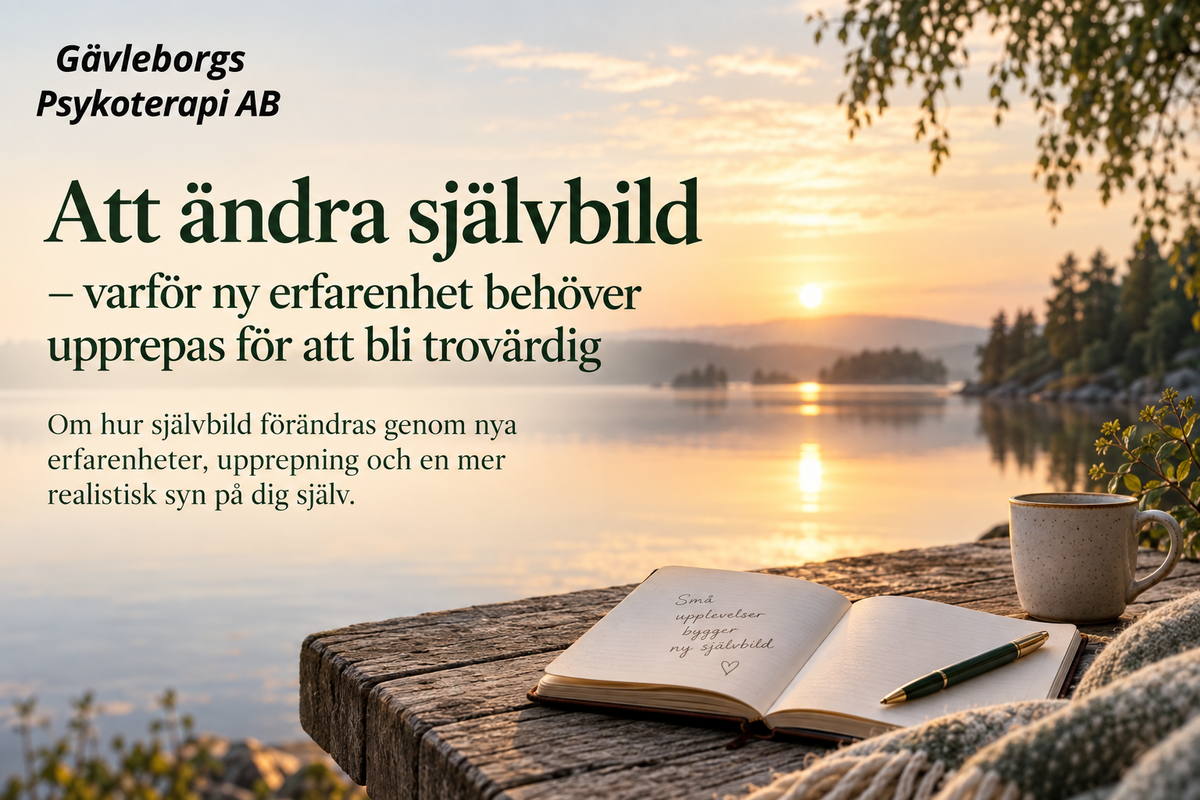 Att ändra självbild – varför ny erfarenhet behöver upprepas för att bli trovärdig
