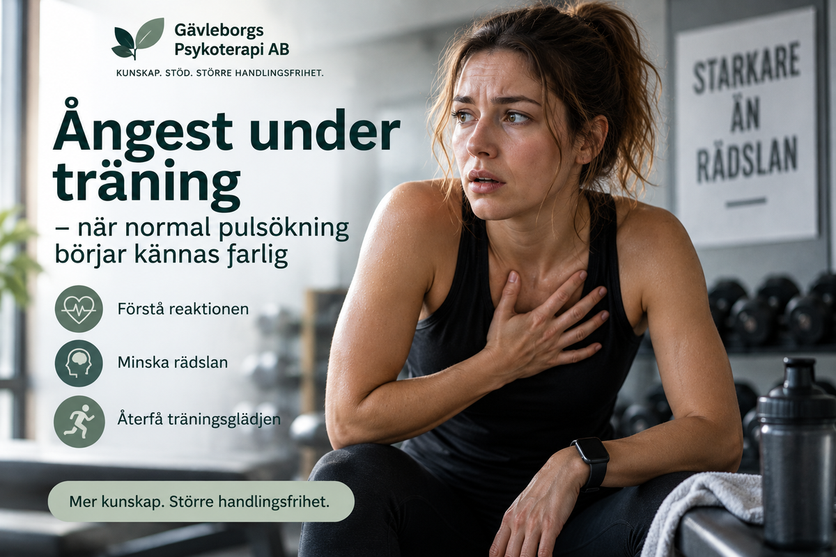 Ångest under träning – när normal pulsökning börjar kännas farlig