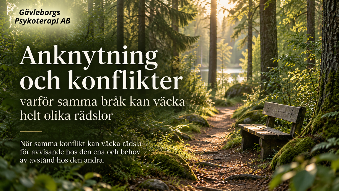 Anknytning och konflikter – varför samma bråk kan väcka helt olika rädslor