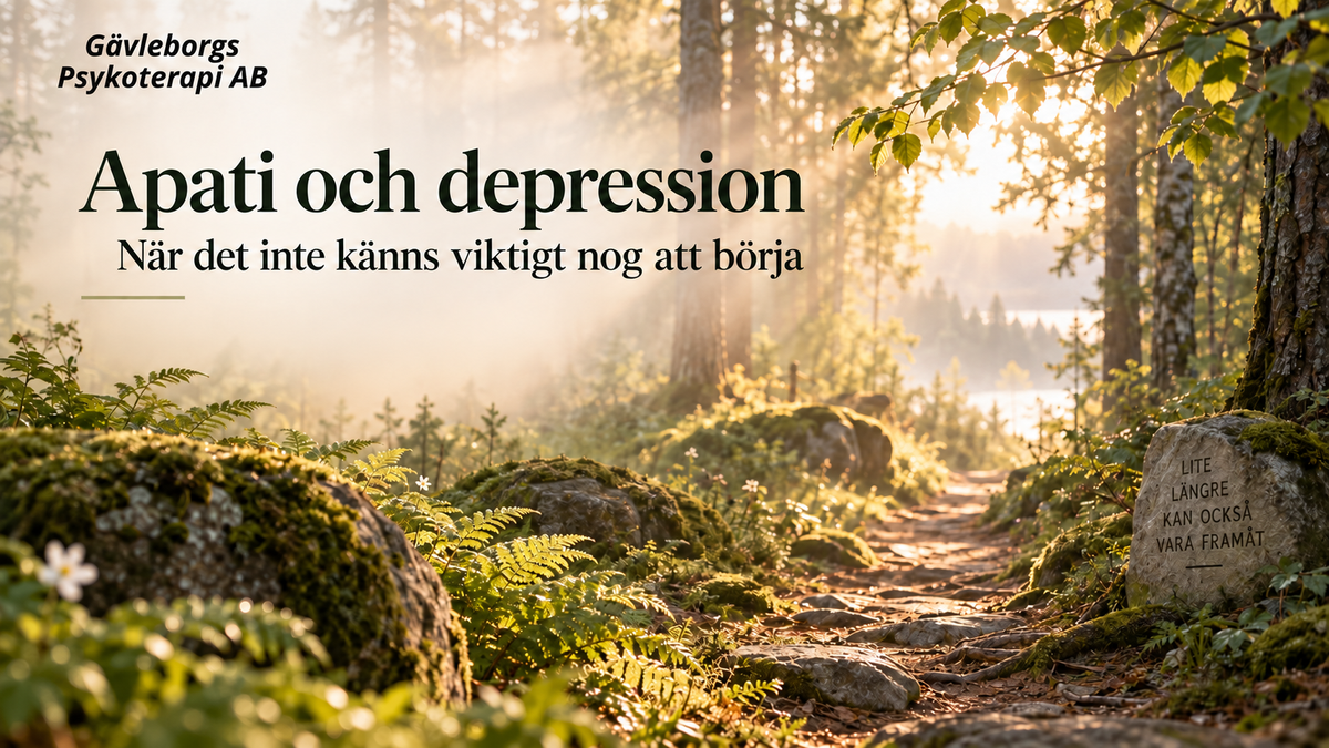Apati och depression – när det inte känns viktigt nog att börja