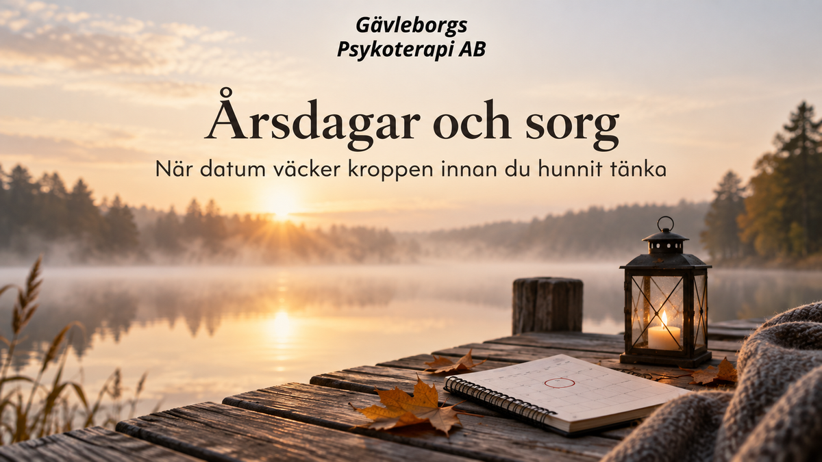 Årsdagar och sorg – när datum väcker kroppen innan du hunnit tänka