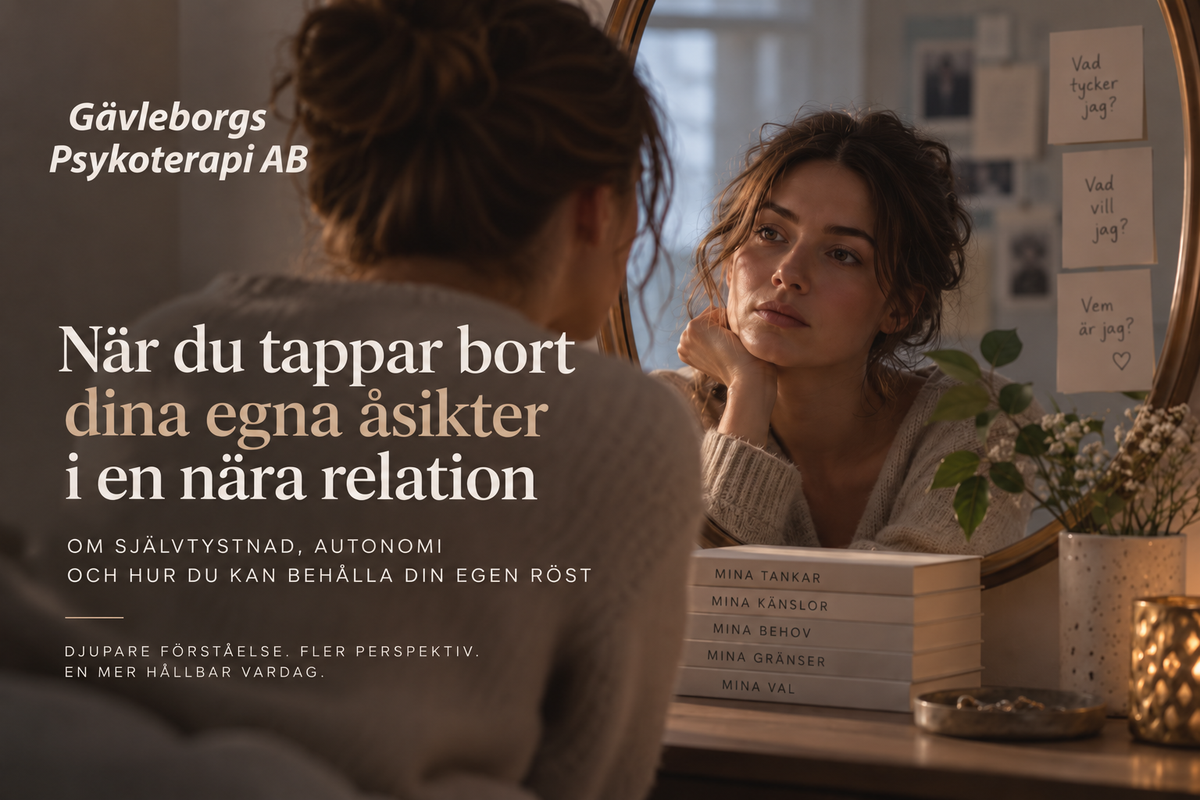 När du tappar bort dina egna åsikter i en nära relation