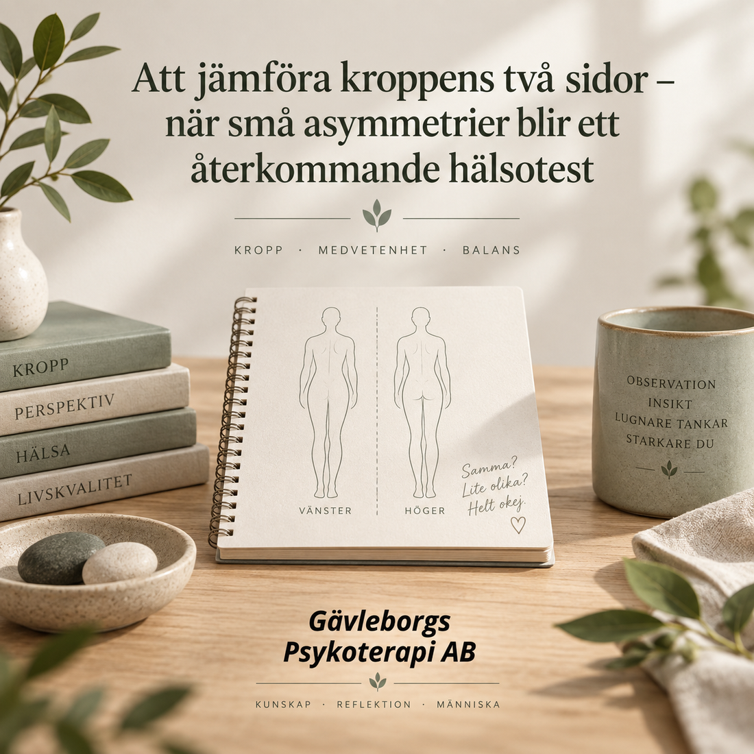 Att jämföra kroppens två sidor – när små asymmetrier blir ett återkommande hälsotest