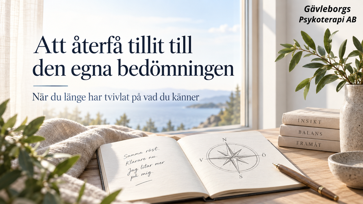 Att återfå tillit till den egna bedömningen – när du länge har tvivlat på vad du känner
