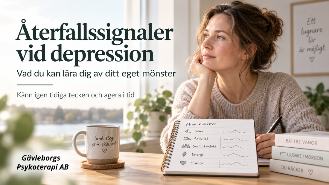 Återfallssignaler vid depression – vad du kan lära dig av ditt eget mönster