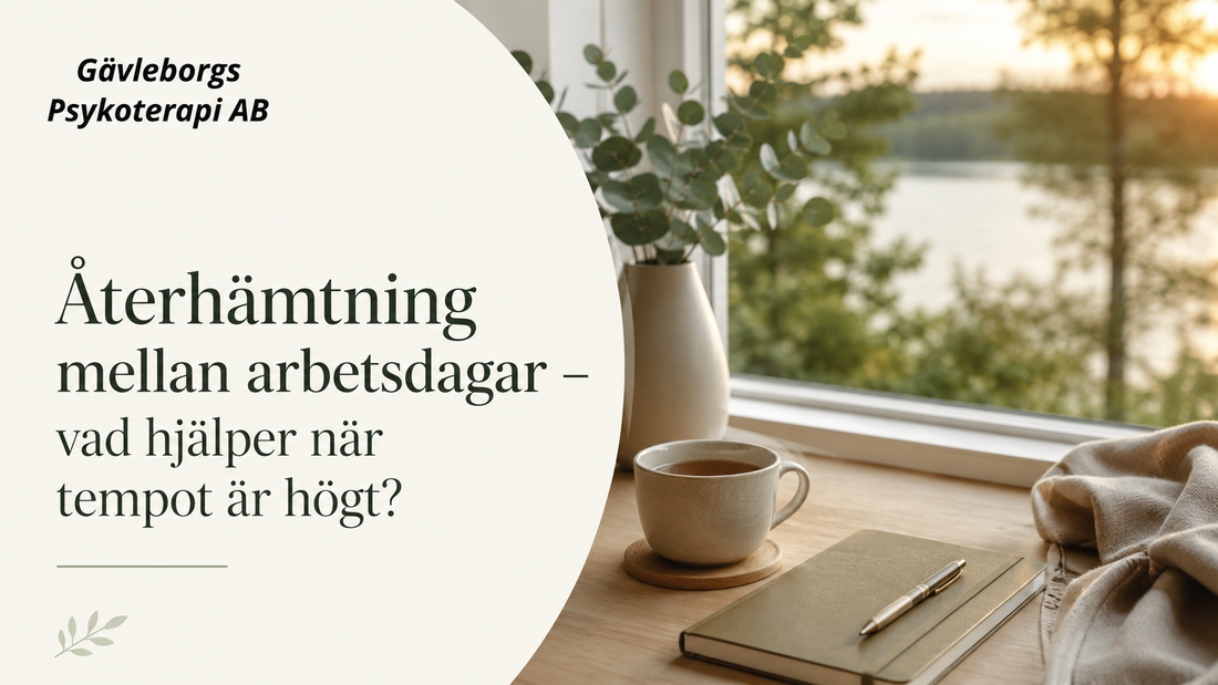 Återhämtning mellan arbetsdagar – vad hjälper när tempot är högt?