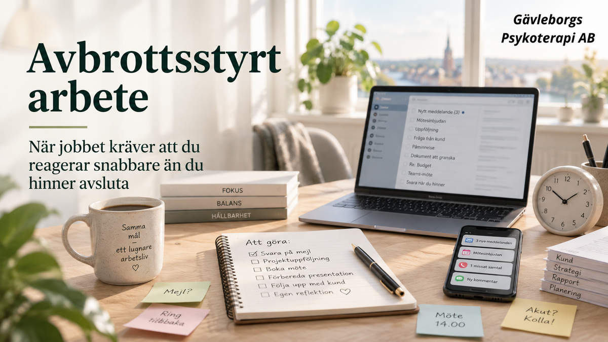 Avbrottsstyrt arbete – när jobbet kräver att du reagerar snabbare än du hinner avsluta