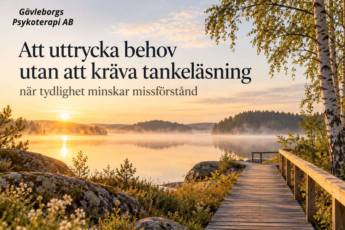 Att uttrycka behov utan att kräva tankeläsning – när tydlighet minskar missförstånd