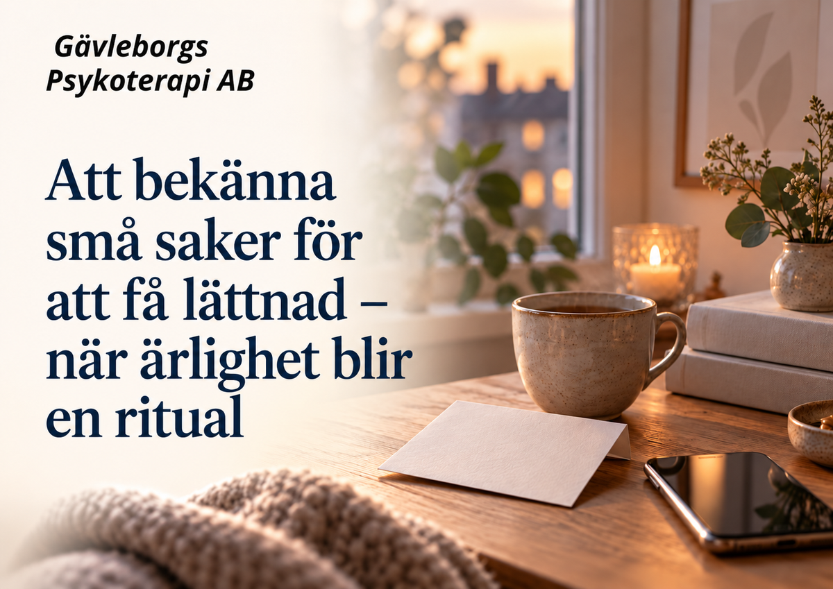 Att bekänna små saker för att få lättnad – när ärlighet blir en ritual