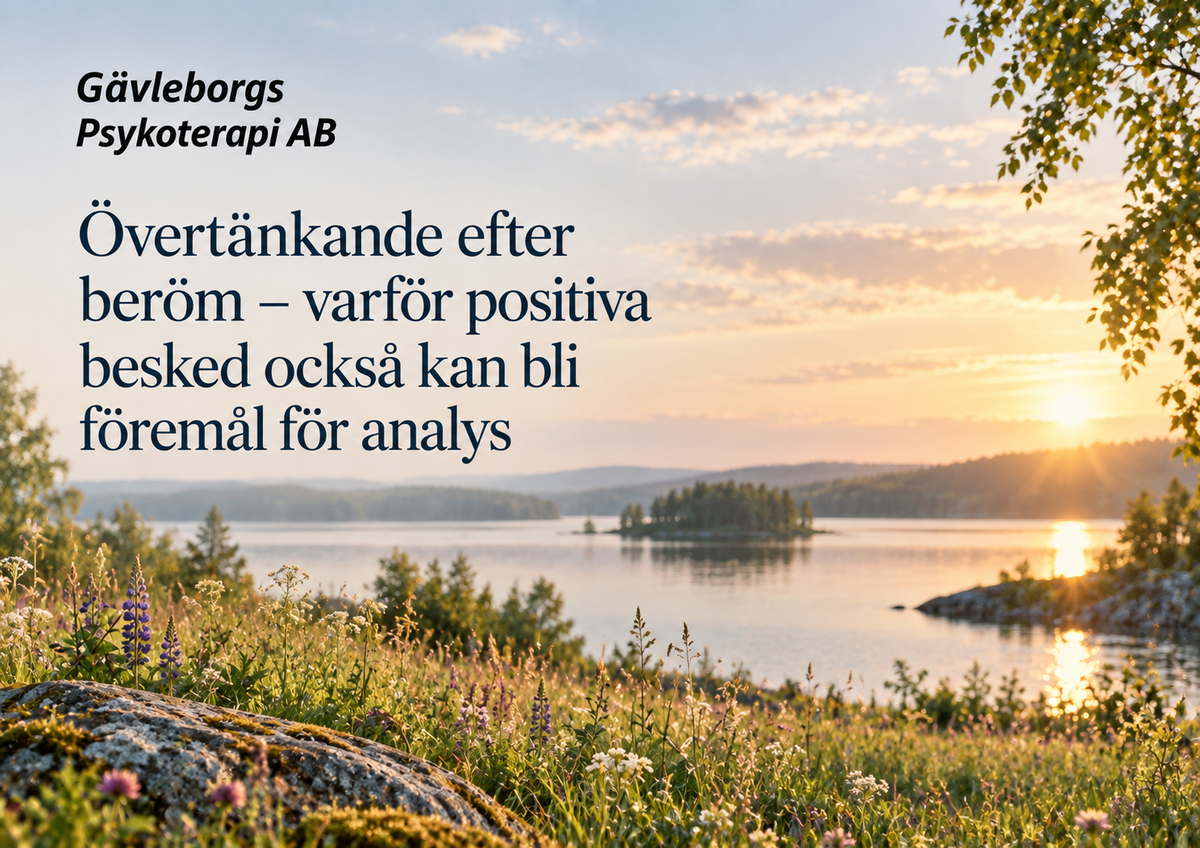 Övertänkande efter beröm – varför positiva besked också kan bli föremål för analys