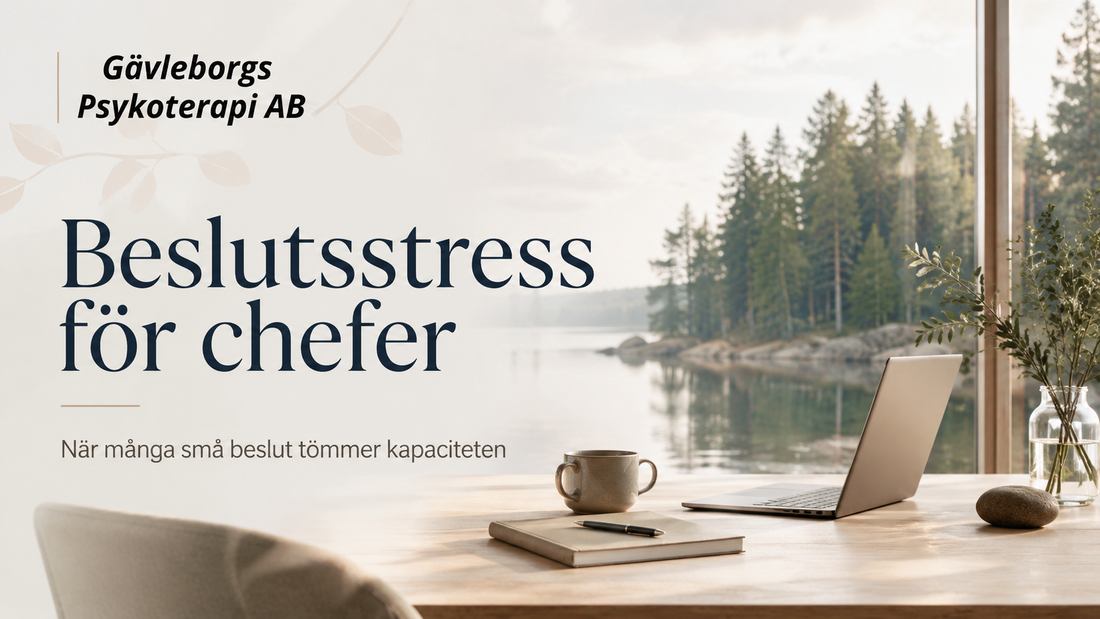 Beslutsstress för chefer – när många små beslut tömmer kapaciteten