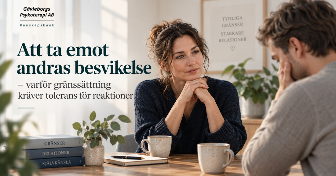 Att ta emot andras besvikelse – varför gränssättning kräver tolerans för reaktioner