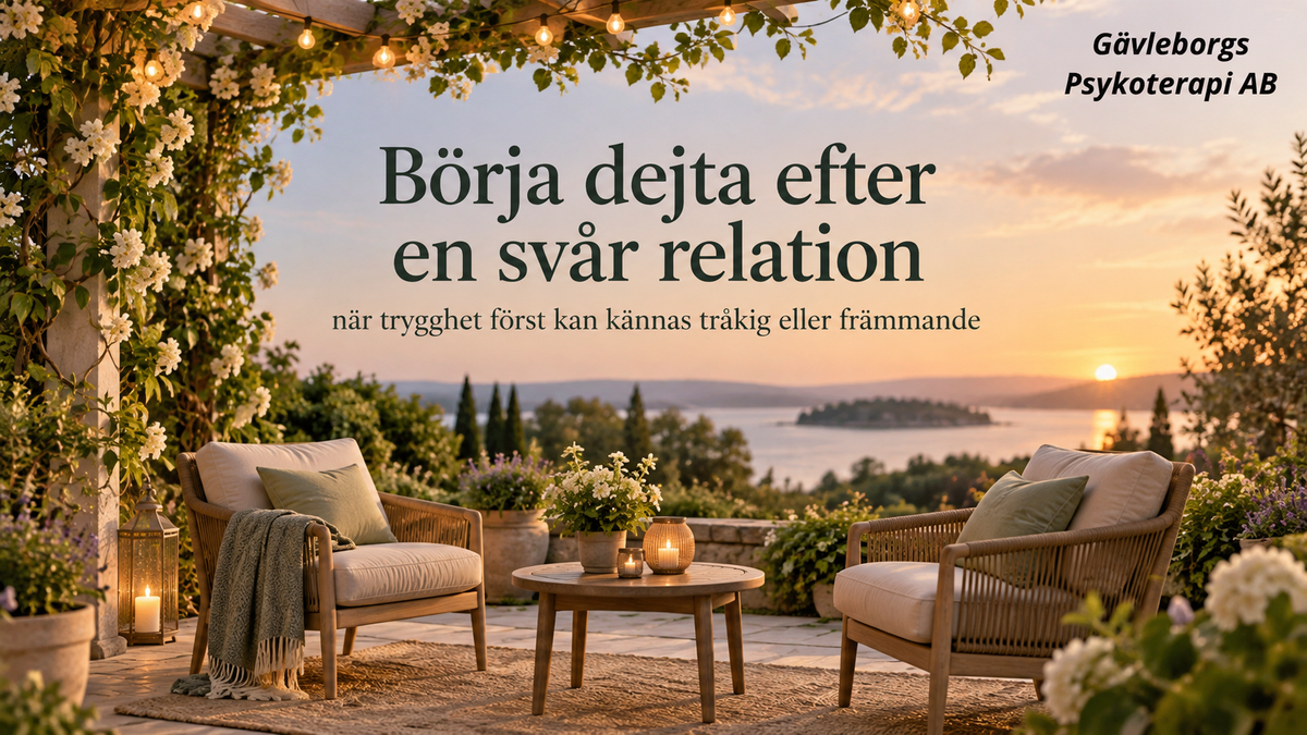 Att börja dejta efter en svår relation – när trygghet först kan kännas tråkig eller främmande