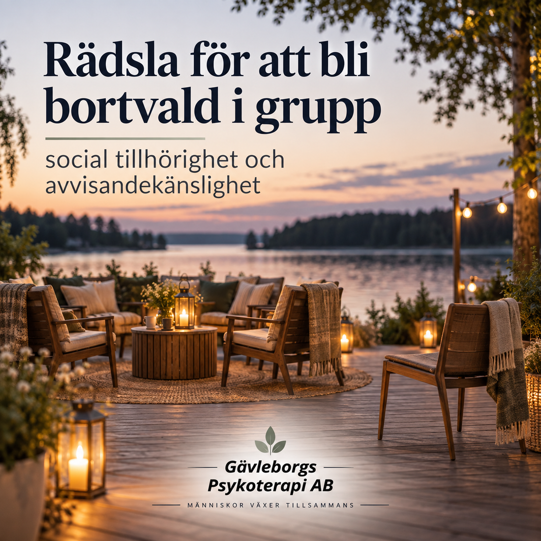 Rädsla för att bli bortvald i grupp – social tillhörighet och avvisandekänslighet