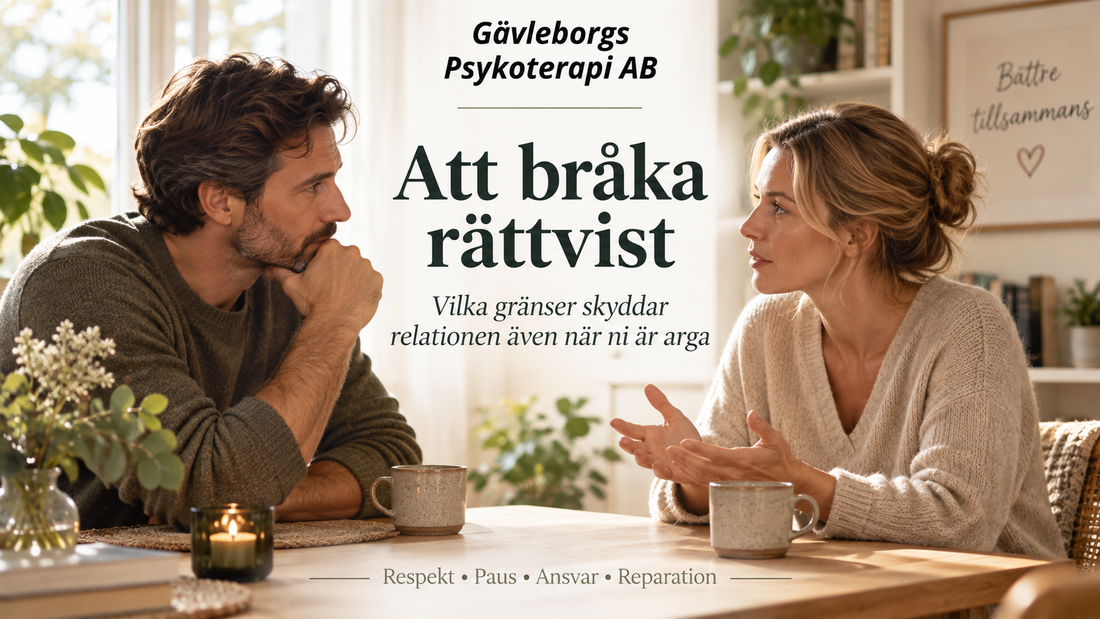 Att bråka rättvist – vilka gränser skyddar relationen även när ni är arga