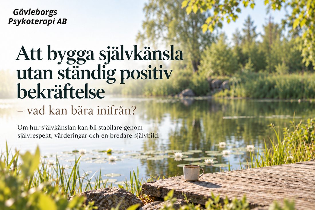 Att bygga självkänsla utan ständig positiv bekräftelse – vad kan bära inifrån?