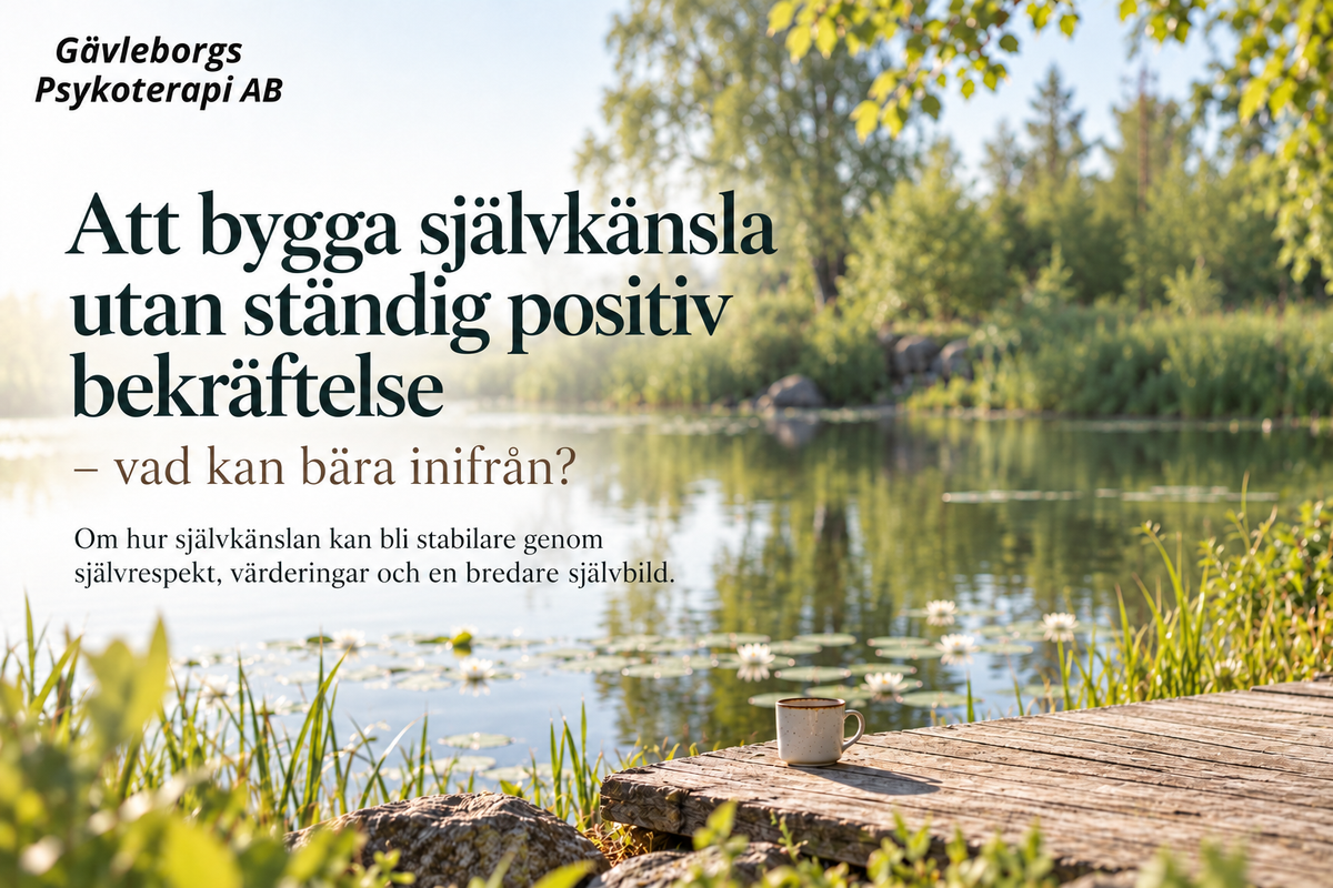 Att bygga självkänsla utan ständig positiv bekräftelse – vad kan bära inifrån?