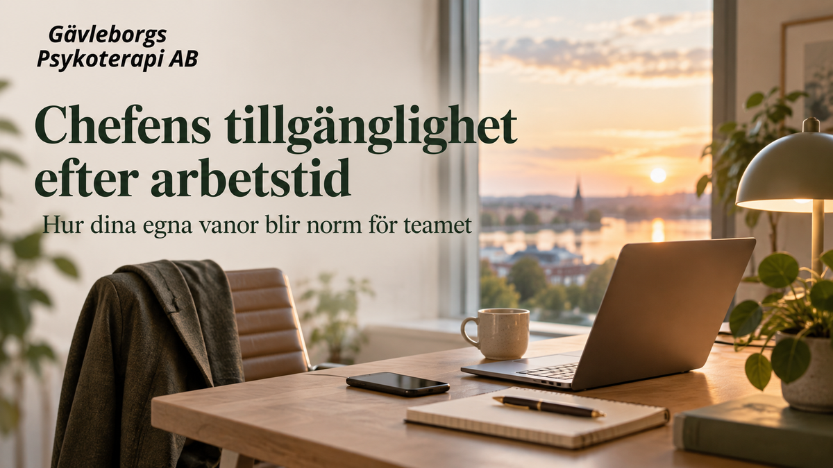Chefens tillgänglighet efter arbetstid – hur dina egna vanor blir norm för teamet