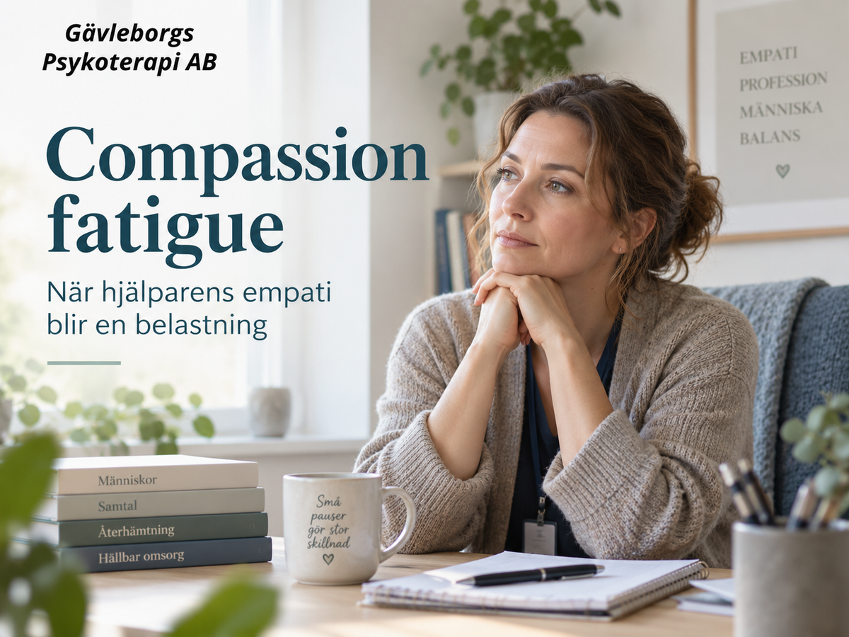Compassion fatigue – vad begreppet betyder och varför det inte är samma sak som utmattning