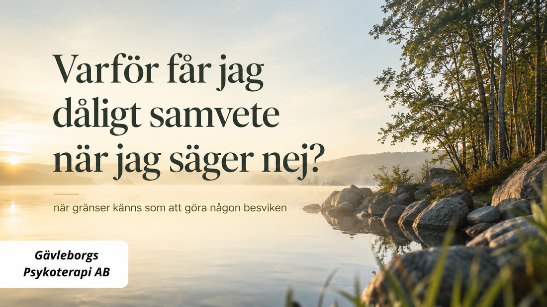 Varför får jag dåligt samvete när jag säger nej? – när gränser känns som att göra någon besviken