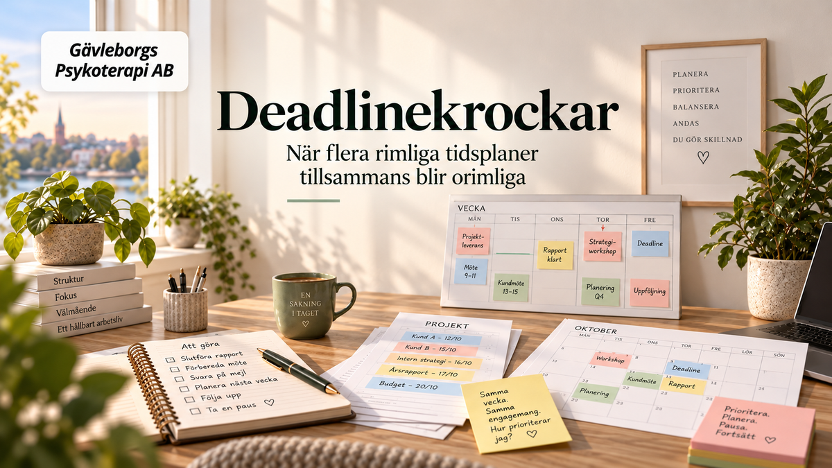 Deadlinekrockar – när flera rimliga tidsplaner tillsammans blir orimliga